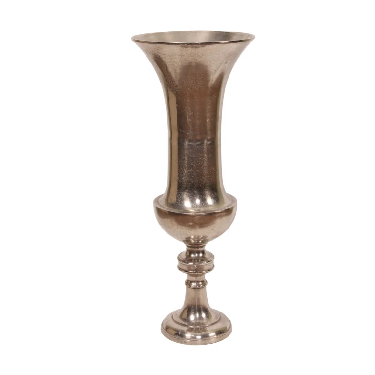 Vase - 73 cm - Silber - Aluminium