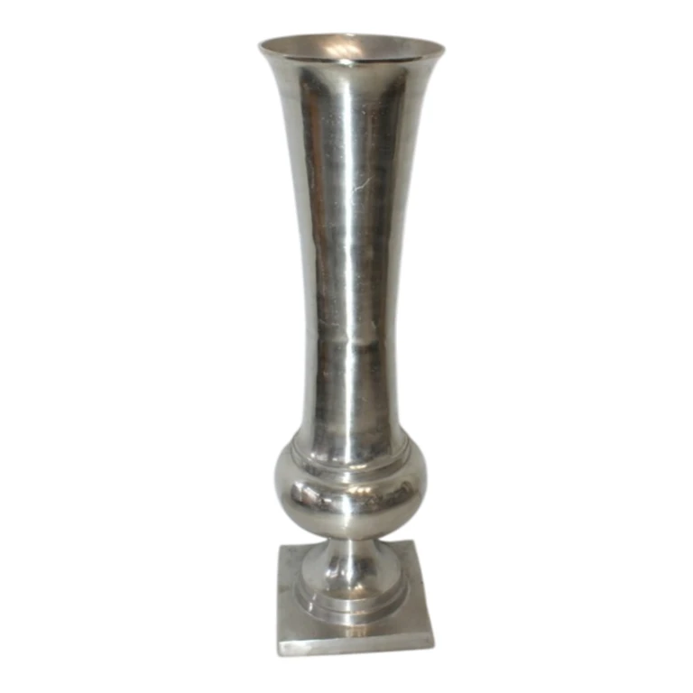 Vase - 123 cm - Silber - Aluminium