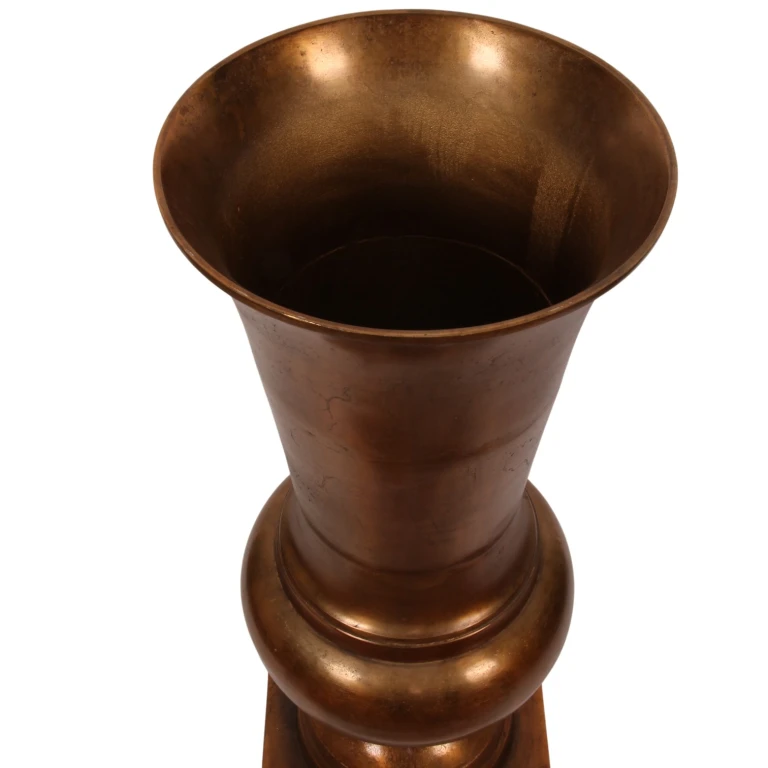 Vase - 86 cm - antikes Bronze - Aluminium
