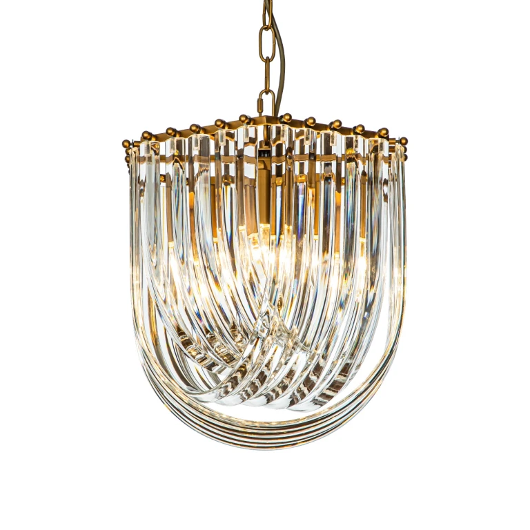 Dutch Style Kronleuchter Chelsea 37 cm – Gold – Eisen und Glas