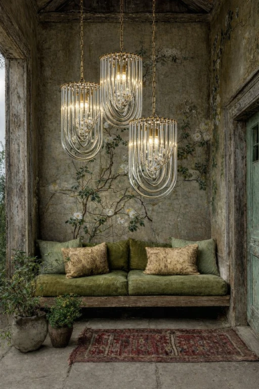 Dutch Style Kronleuchter Chelsea - 61 cm - Gold - Eisen und Glas