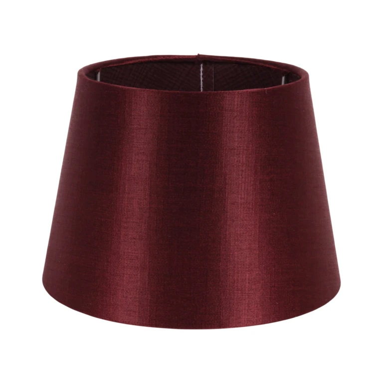 Lampenschirm - Rund - 20 cm - Rot - Stoff