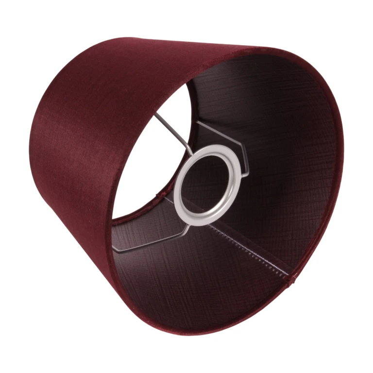 Lampenschirm - Rund - 20 cm - Rot - Stoff