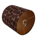 Lampenkap - Girafprint - 30 cm - Bruin - Stof