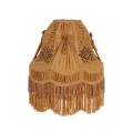 Lampenkap Victorian - 28 cm - goud - stof