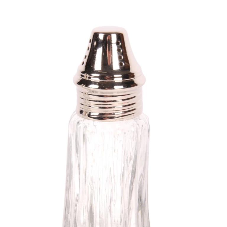 Streuer - 11 cm - Silber - Messing und Glas