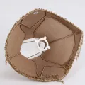 Lampenkap Victorian Dome Eliza - 38 cm - bruin - stof